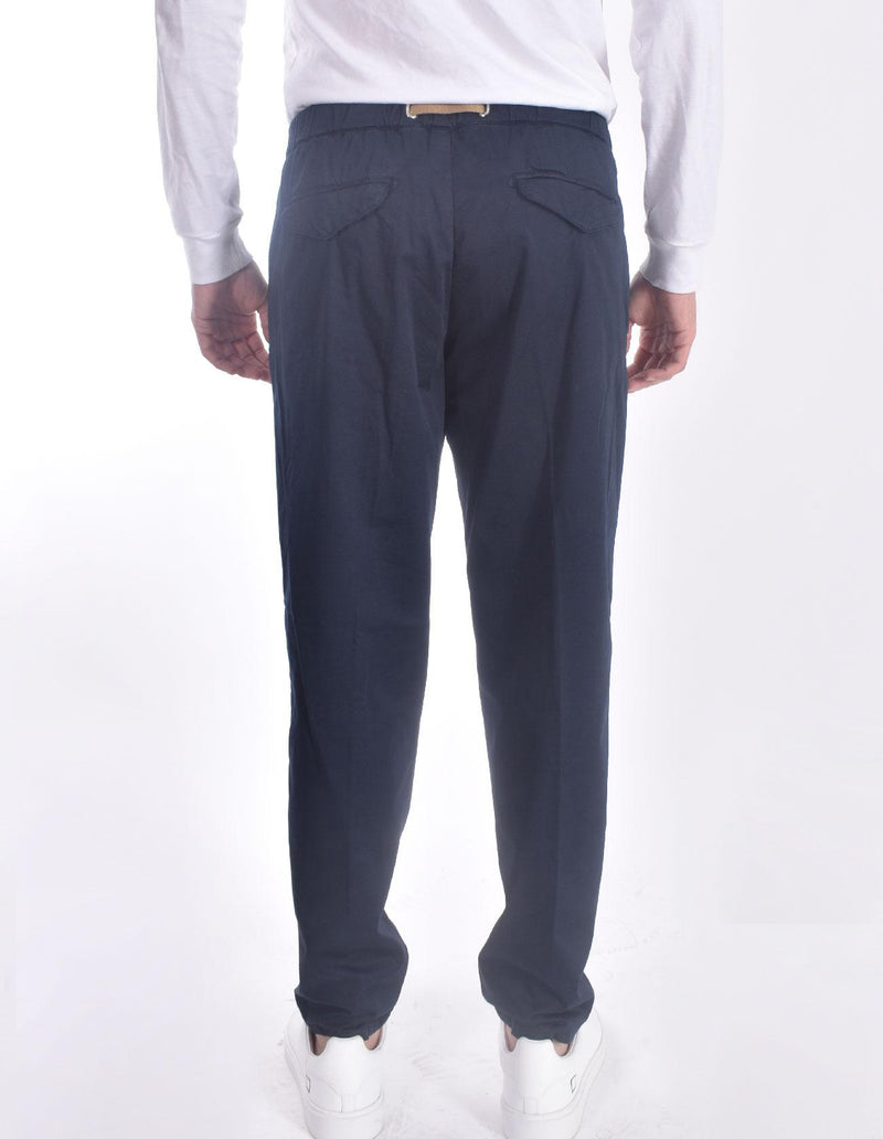 Pantalone Whitesand elastico in vita blu 