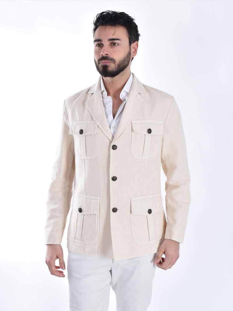 Giacca Circolo 1901 sahariana lino cotone 