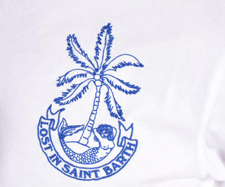 T-shirt Mc2 Saint Barth Lost in Saint Barth bianca 0076801 MC2 SAINT BARTH