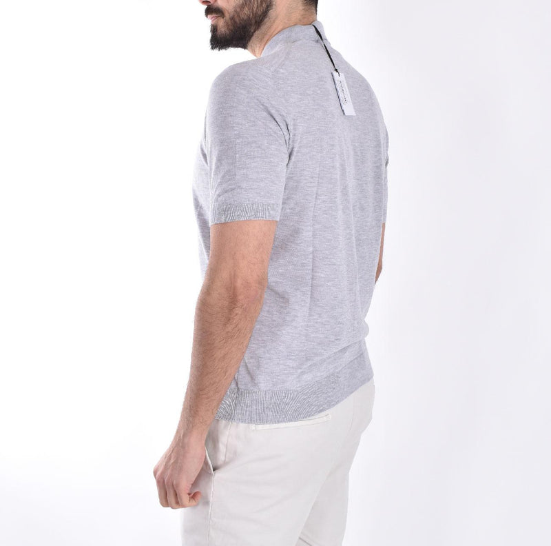 Polo Gran Sasso Fresh Cotton grigio chiaro 