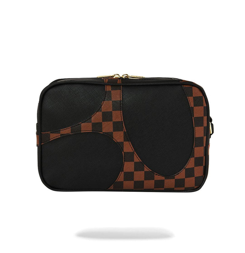 Pochette Sprayground jetstream brown toiletry beauty case 