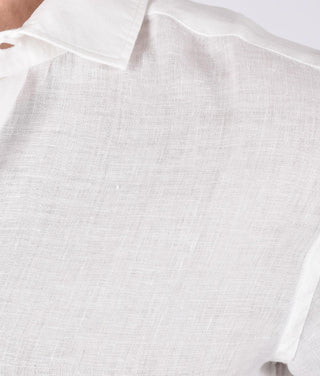 Camicia Mc2 Saint Barth bianca pamplona lino PAMPLONA01 MC2 SAINT BARTH