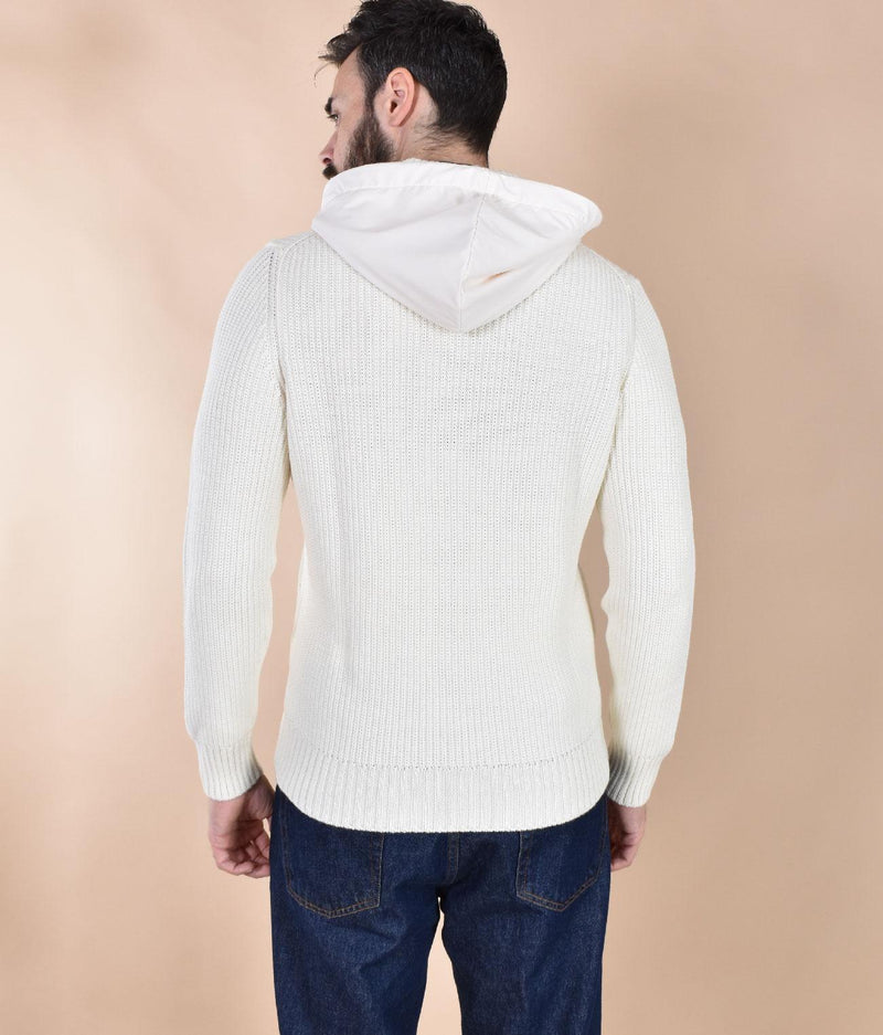 Felpa maglione Gran Sasso Rain Wool bianco 13198 24640005 GRAN SASSO