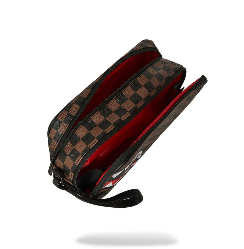 Pochette Sprayground check 2 emboss toiletry beauty case 