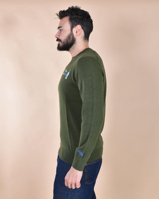 Maglia Mc2 Saint Barth verde sta vodka 0349552 MC2 SAINT BARTH