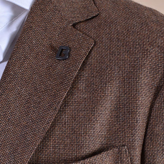 Giacca Breras lana vergine marrone rame Crotone CROTONEGE250 BRERAS Milano