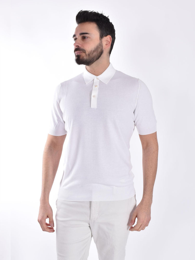 Polo Gran Sasso Organic cotton bianca 