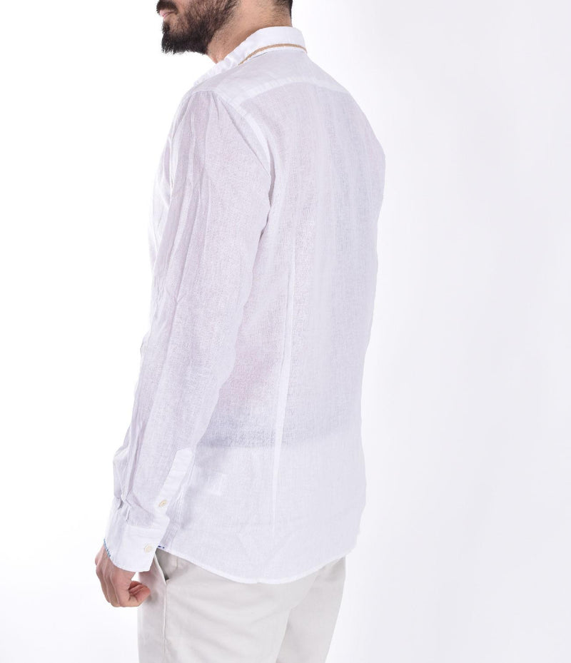 Camicia BoB lino cotone Tutor bianca 