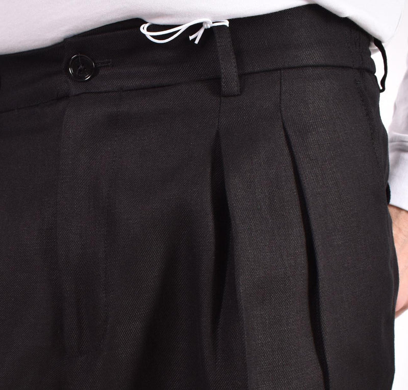 Pantalone Be Able Sammy lino nero 