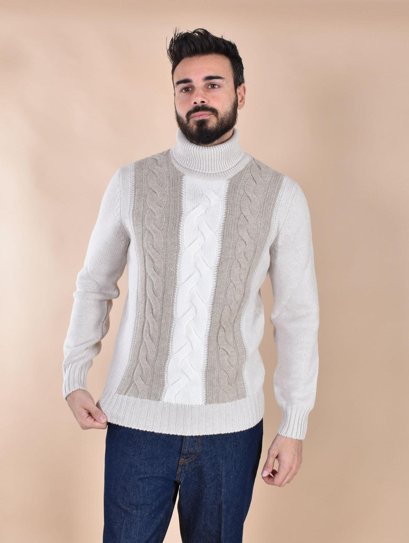 Dolcevita Gran Sasso Super geelong treccia beige 13130 25078054 GRAN SASSO