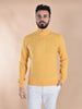 Maglia Lupetto Gran Sasso cashmere lana zip ocra