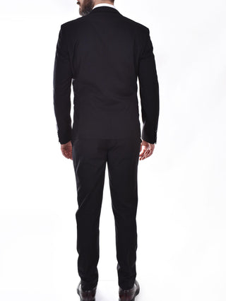 Abito Marcel Morel nero  slim 2 bottoni AB0118-AY24001 Marcel Morel