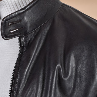 Giubbotto Bully pelle moro biker 565402 BULLY