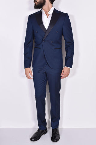 Abito Marcel Morel doppiopetto 1 bottone blu AB033201 Marcel Morel