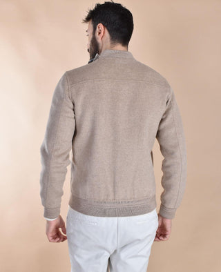 Giubbotto Mc2 Saint Barth Camden lana college beige CAMDEN11 MC2 SAINT BARTH