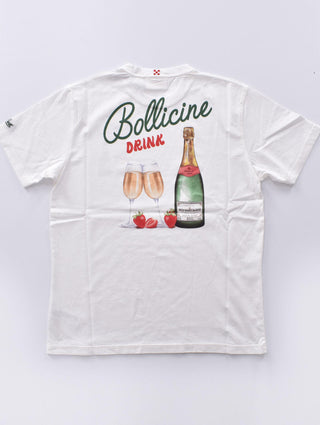 T-shirt Mc2 Saint Barth Bollicine drink Champagne 0241401 MC2 SAINT BARTH