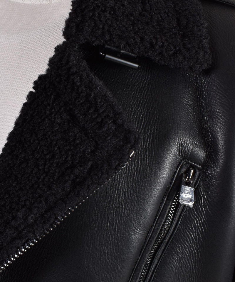 Eco montone Daniele Alessandrini nero J101101 DANIELE ALESSANDRINI