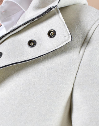 Cappotto BoB bianco panna Wick cappuccio WICK15301 BOB