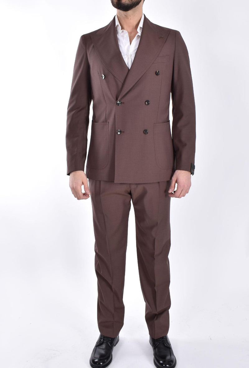 Abito Tagliatore doppiopetto marrone Pino Lerario 