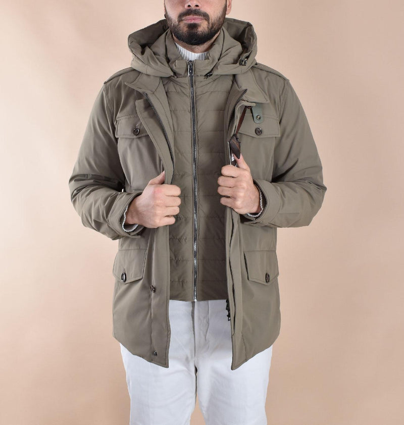 Giubbotto Onthebund field jacket verde muschio 22839 ONTHEBUND
