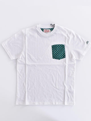 T-shirt Mc2 Saint Barth taschino verde flower tie 0555761 MC2 SAINT BARTH