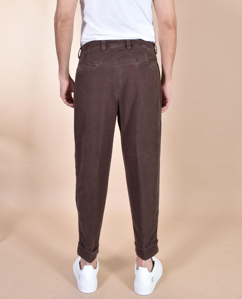 Pantalone Berwich velvet stretch marrone velluto DV200001 BERWICH