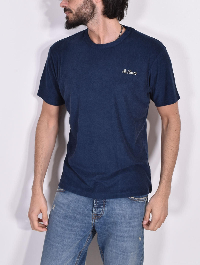 T-shirt Mc2 Saint Barth spugna blu sponge 
