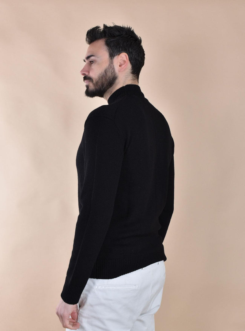 Maglia Hosio lupetto nero 112M3701 HOSIO