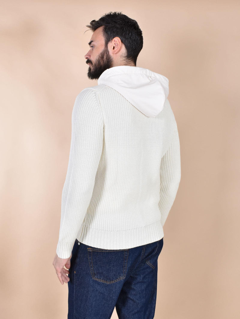 Felpa maglione Gran Sasso Rain Wool bianco 13198 24640005 GRAN SASSO