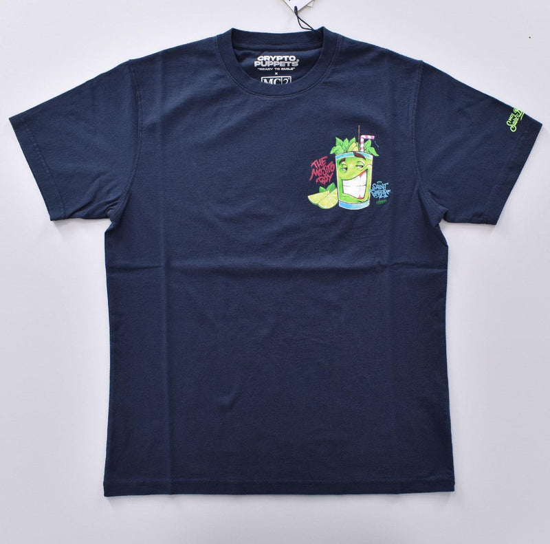 T-shirt Mc2 Saint Barth Crypto Puppet blu mojito 