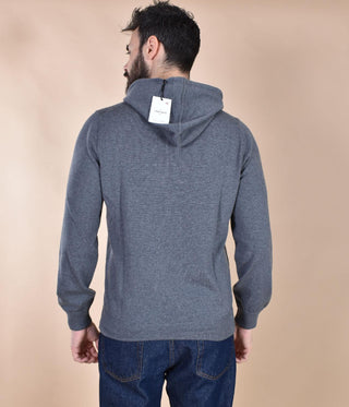 Maglia Cappuccio Gran Sasso Athleisure grigio 57122 14801089 GRAN SASSO