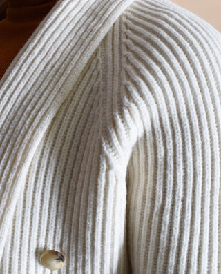 Maglione doppiopetto Gran Sasso Super Geelong bianco 13183 25072001 GRAN SASSO