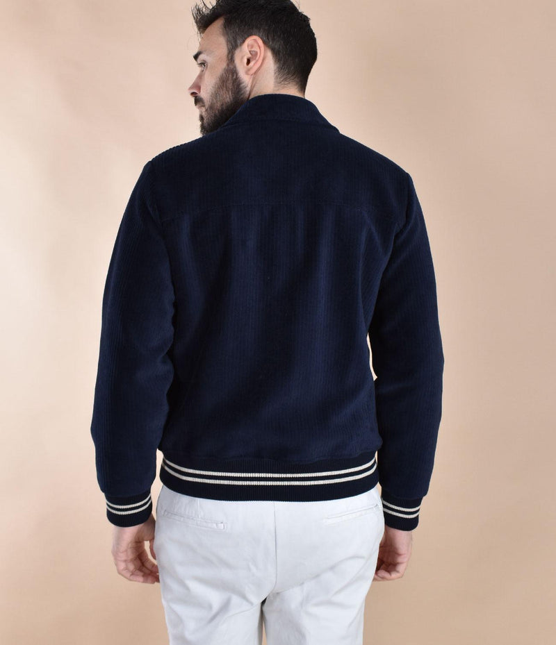 Giubbotto Circolo 1901 blu Varsity Corduroy CN4967007 CIRCOLO 1901