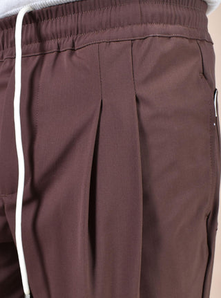 Pantalone Yes London pantalaccio fresco lana cacao XP333001 YES LONDON