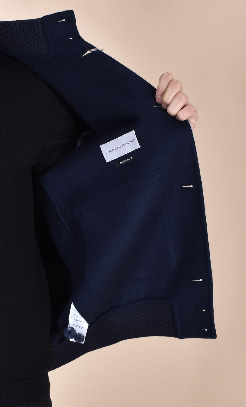 Giubbino Daniele Alessandrini bomber blu J00402 DANIELE ALESSANDRINI