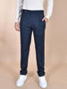Pantalone Berwich italiano retrochic fibbia blu notte
