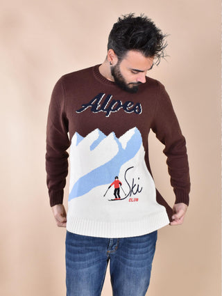 Maglia Mc2 Saint Barth marrone alpes ski 0006418 MC2 SAINT BARTH