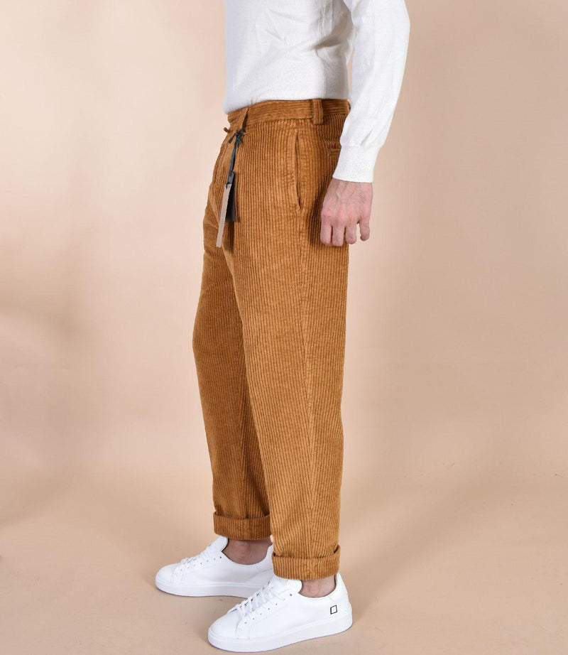 Pantalone Berwich velluto coste larghe bronzo chiaia-gd DV0001405 BERWICH