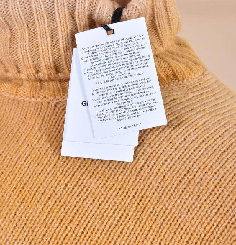 Maglia dolcevita Gran Sasso ocra sfumature 13868 18900310 GRAN SASSO