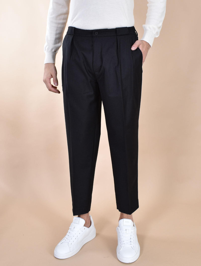 PAntalone Yes London lana vergine nero XP334501 YES LONDON
