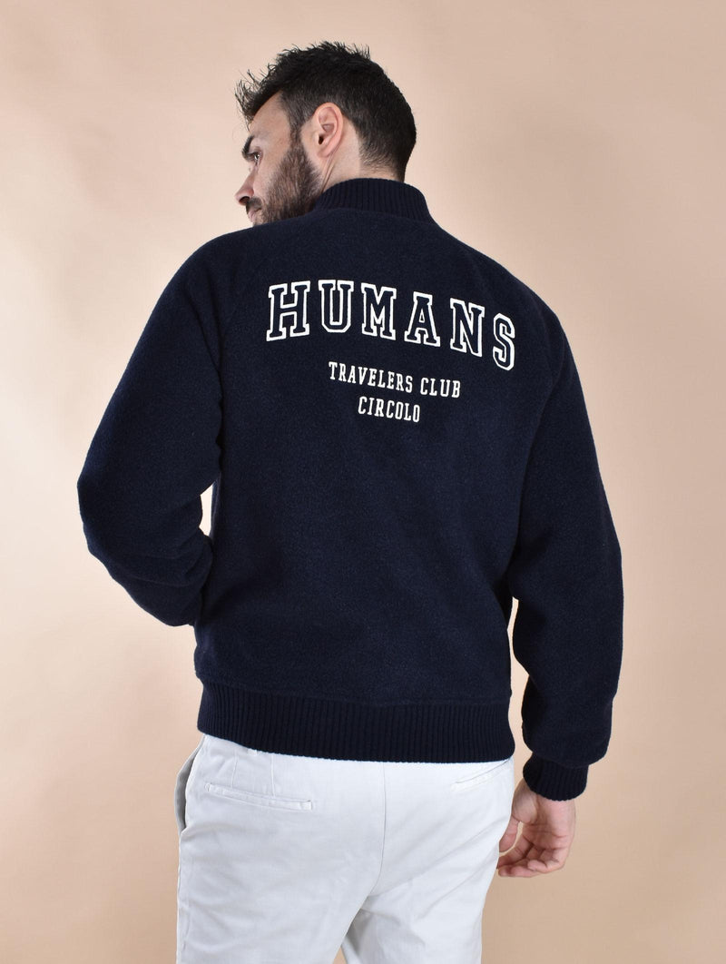 Giubbotto Circolo 1901 bomber college blu Raglan CN51010090 CIRCOLO 1901