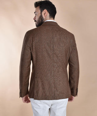 Giacca Breras lana vergine marrone rame Crotone CROTONEGE250 BRERAS Milano