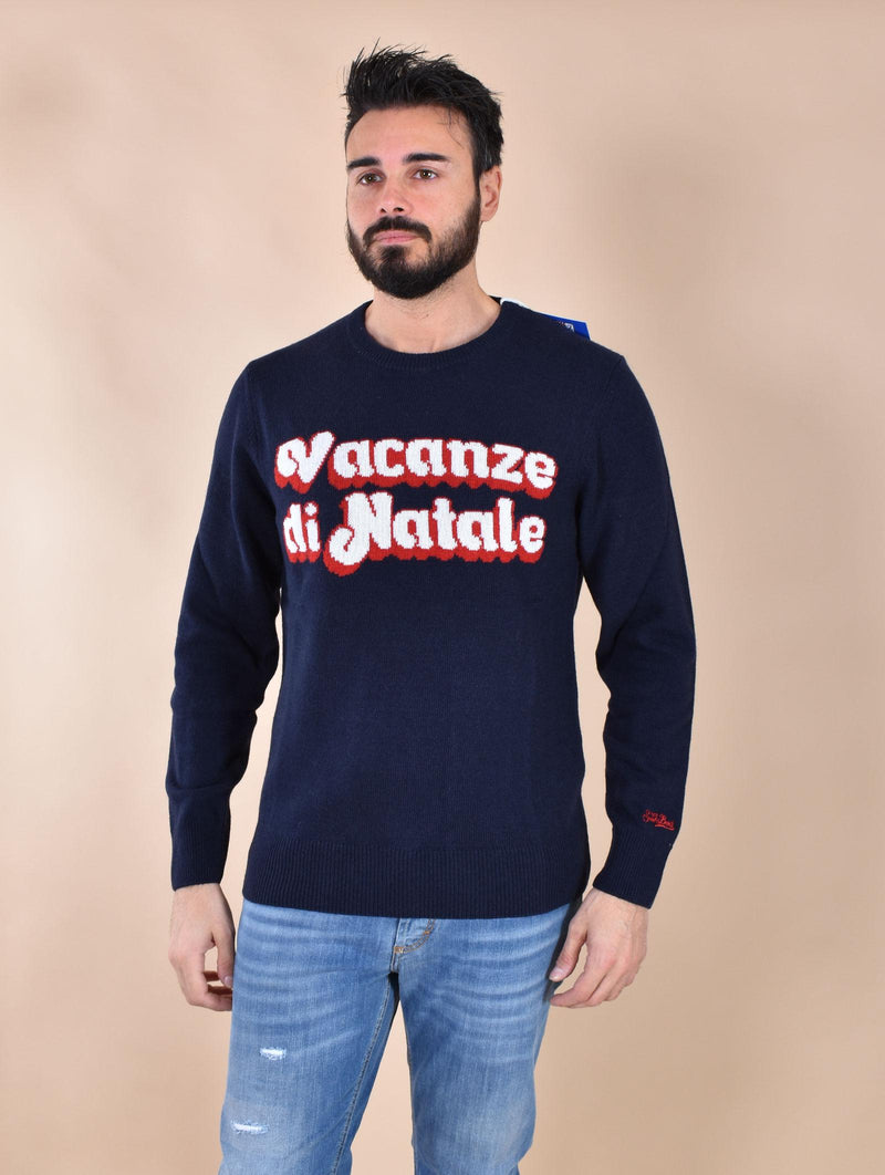 Maglia Mc2 Saint Barth Vacanze di Natale blu 000136141 MC2 SAINT BARTH