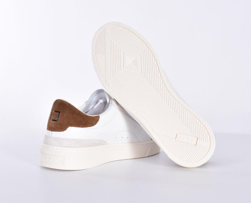 Sneakers DATE Sonica Calf bianco cuoio 
