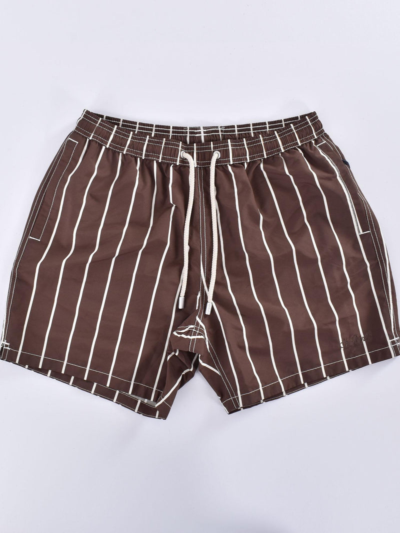 Costume Mc2 Saint Barth pin stripes marrone 
