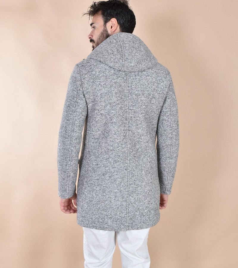 Cappotto BoB Luis cappuccio grigio argento LUIS1701 BOB