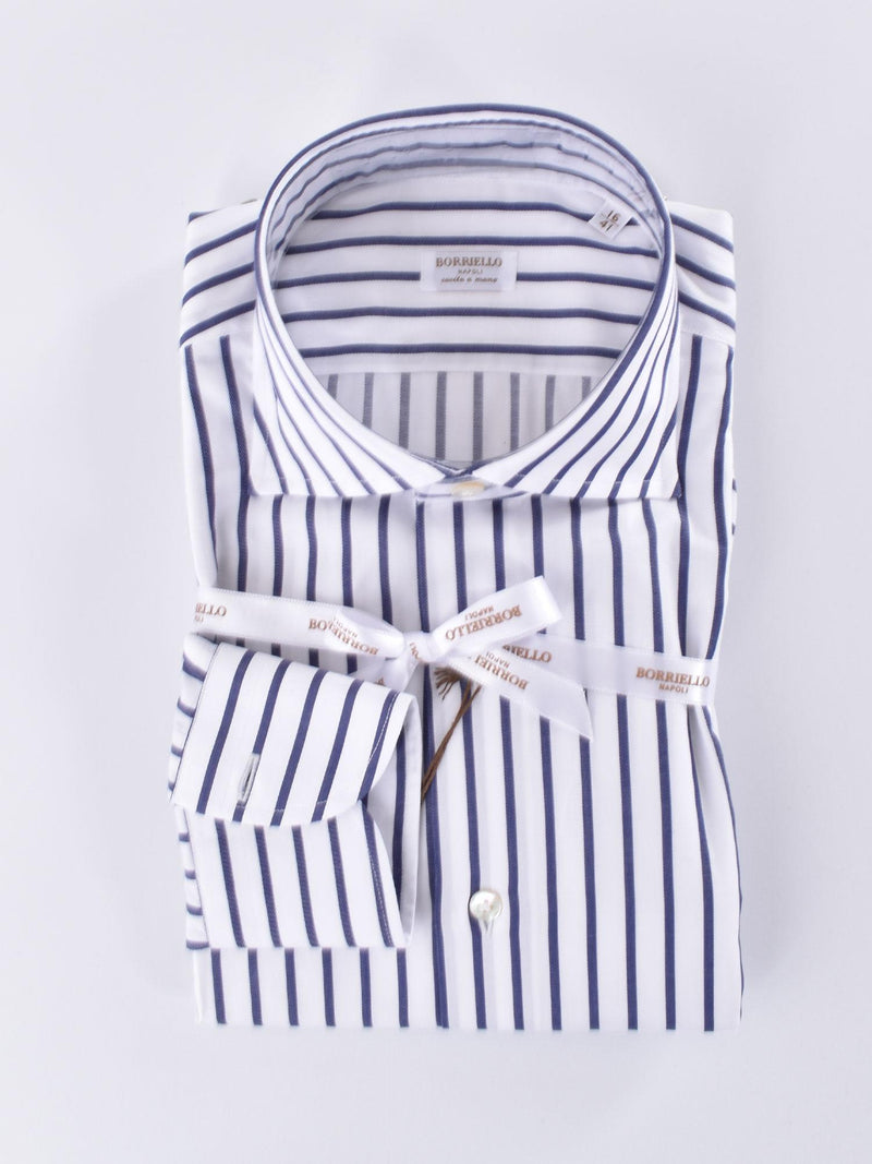 Camicia Borriello righe blu 