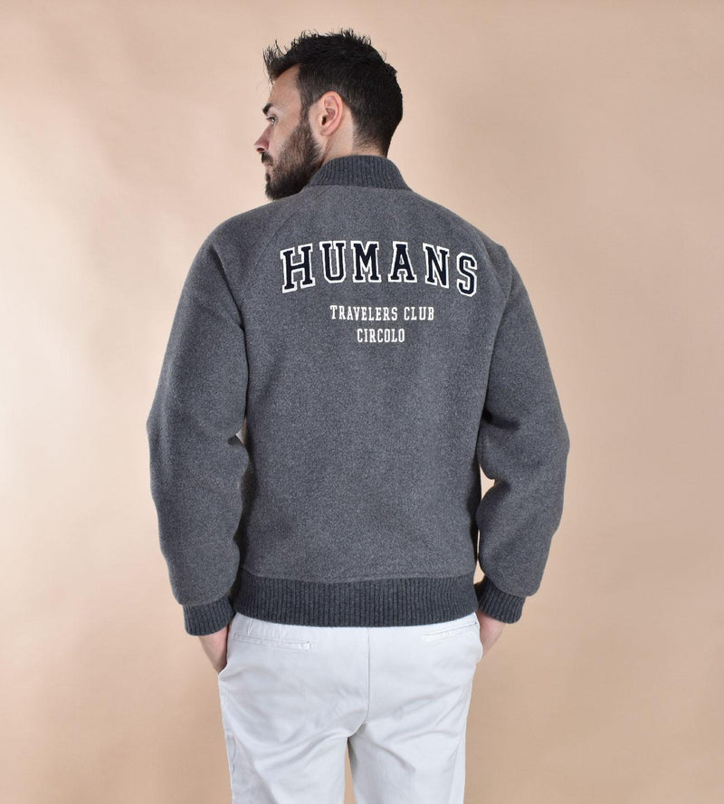 Giubbotto Circolo 1901 bomber college grigio Raglan CN51010036 CIRCOLO 1901