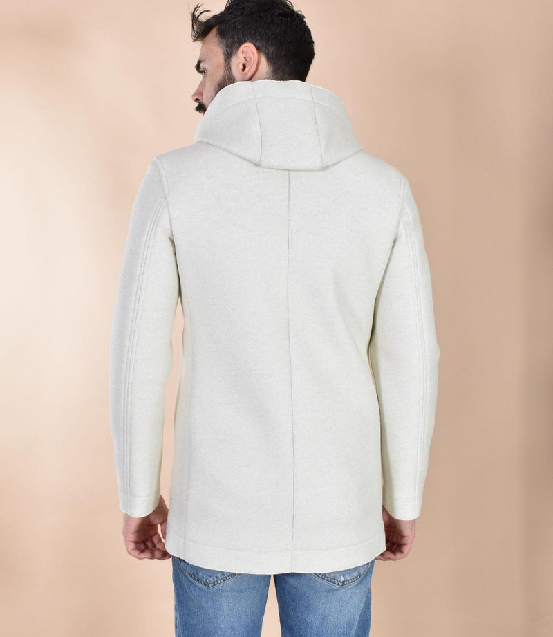 Cappotto BoB bianco panna Wick cappuccio WICK15301 BOB