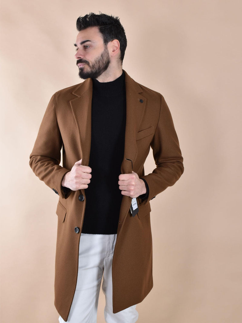 Cappotto Outfit Italy cacao K00601 OUTFIT ITALY